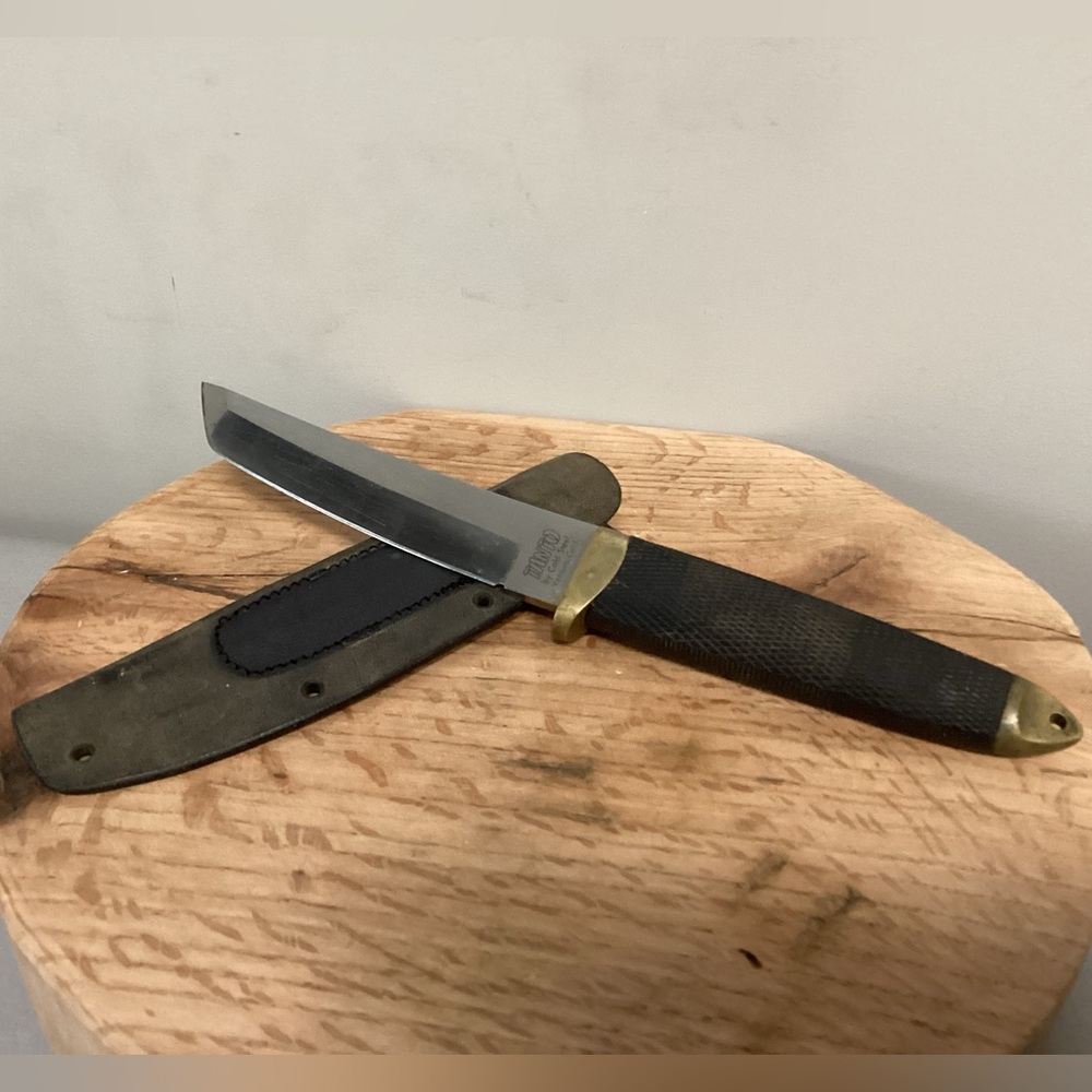 🟡 Vintage - Made in Japan - Tanto Knife by Cold Steel Ventura Calif. w/ Sheath - Picture 4 of 15
